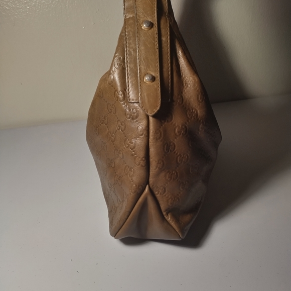 Gucci sima handbag leather green in pristine condition - Picture 3 of 4